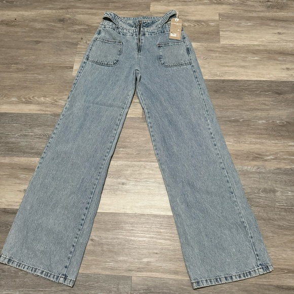 High Waist light, blue Jeans - Picture 1 of 5